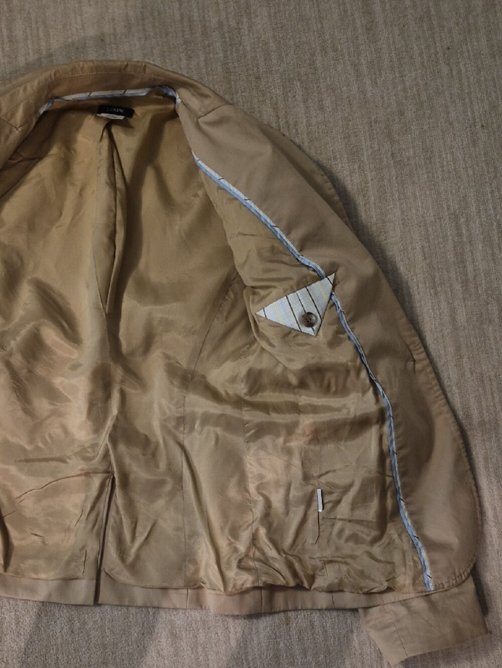 J. Crew Tan Lightweight Blazer - Picture 5 of 6